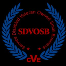 Service-Disabled Veteran-Owned Small Business (SDVOSB) certification seal